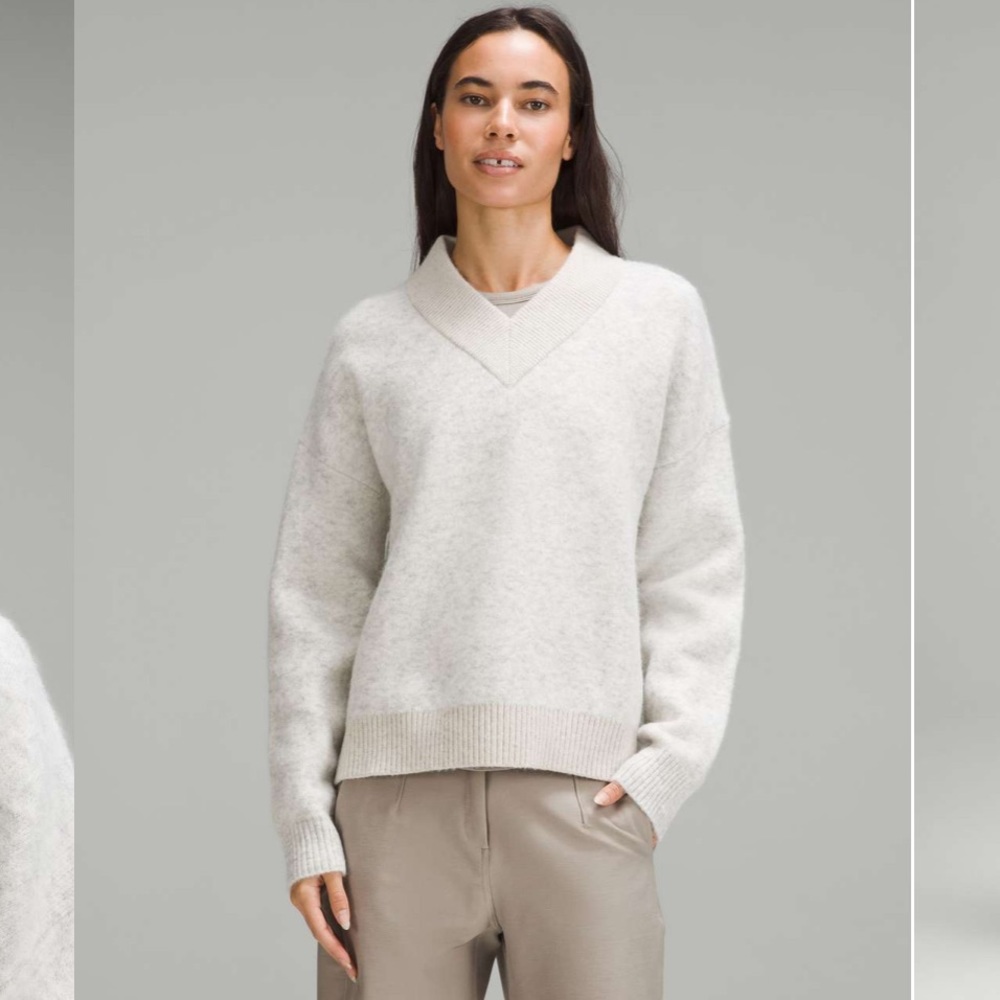 Lululemon Alpaca-Wool blend V-neck sweater